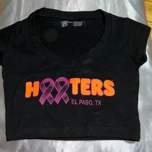 Hooters breast cancer crop top